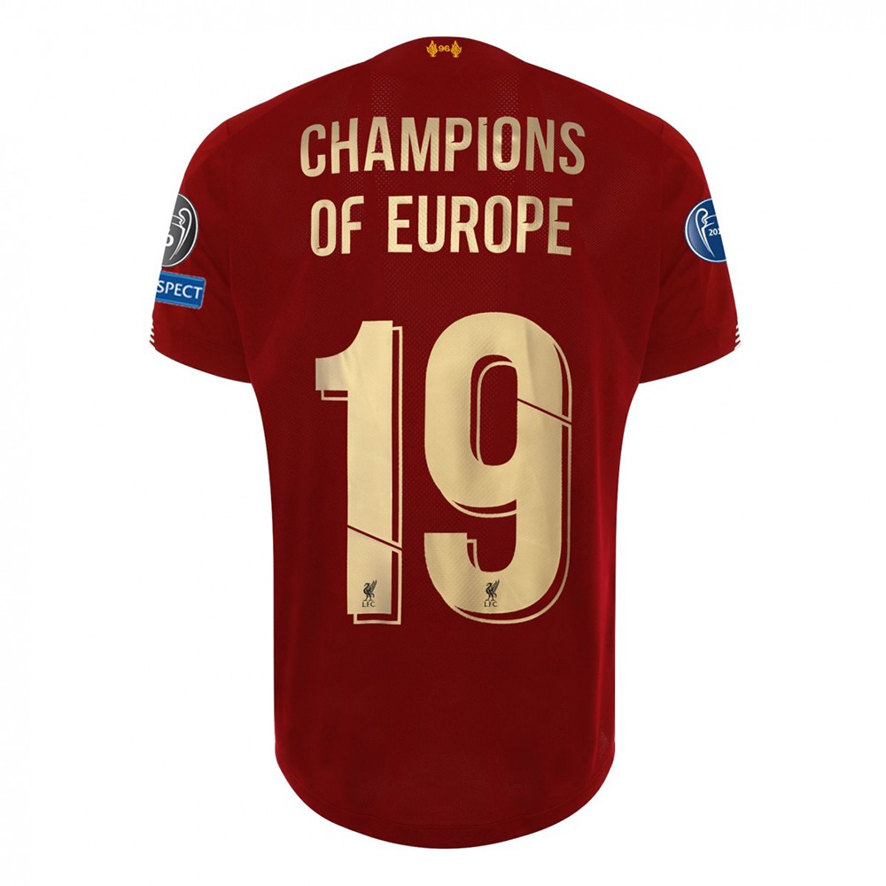 MAILLOT LIVERPOOL CHAMPIONS D'EUROPE DOMICILE 2019-2020