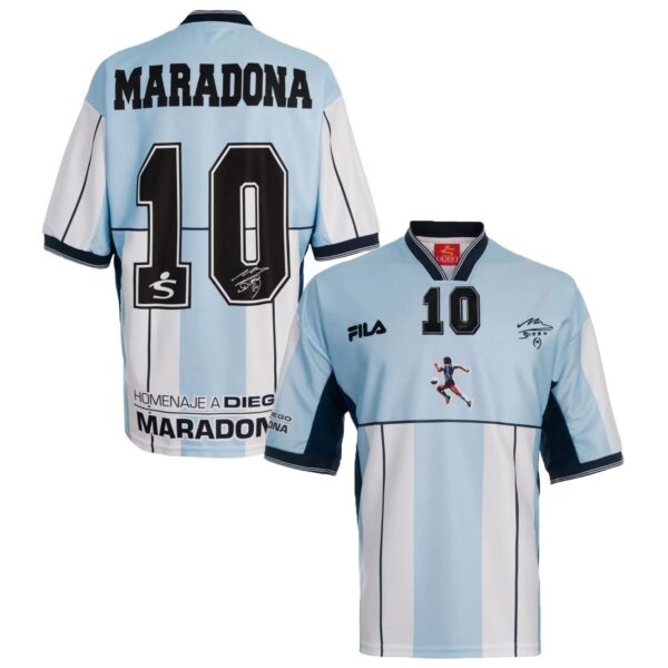 MAILLOT ARGENTINE HOMMAGE A DIEGO MARADONA 2001