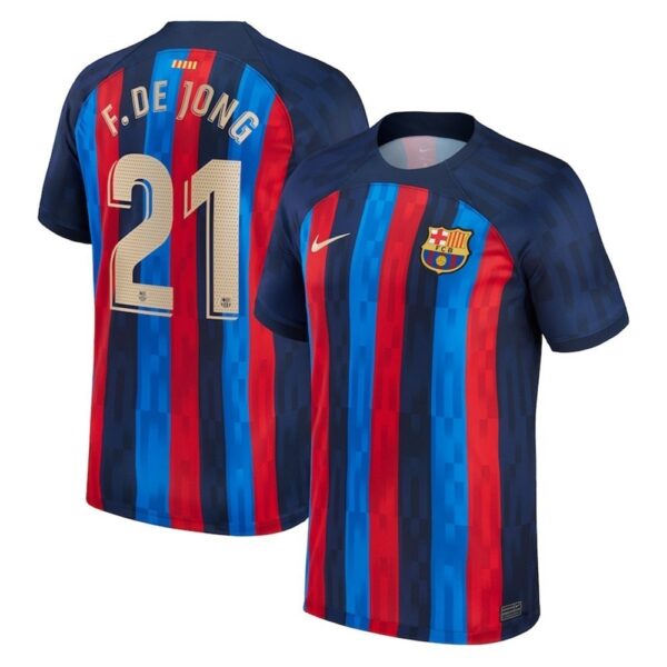 MAILLOT FC BARCELONE DOMICILE FRENKIE DE JONG 2022-2023