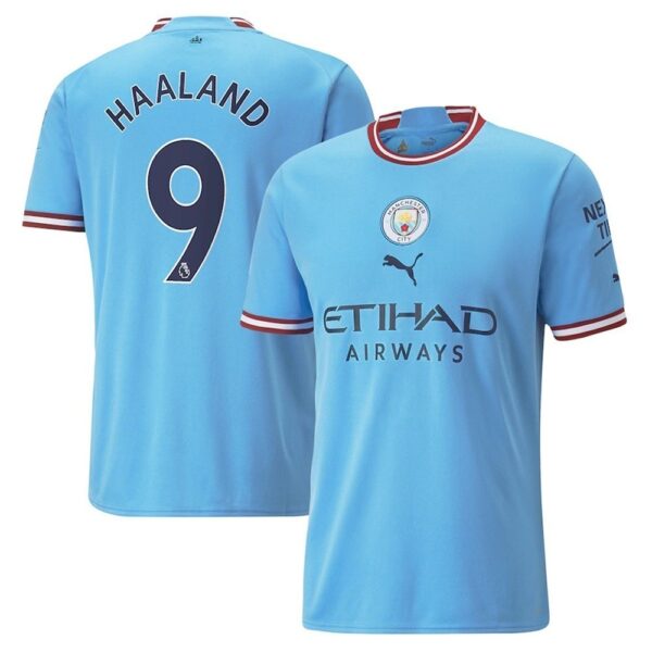 MAILLOT MANCHESTER CITY DOMICILE HAALAND 2022-2023