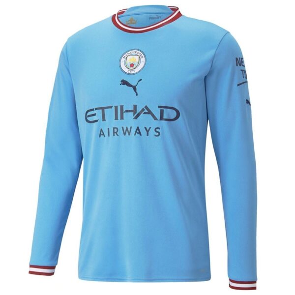 MAILLOT MANCHESTER CITY DOMICILE MANCHES LONGUES DE BRUYNE 2022-2023