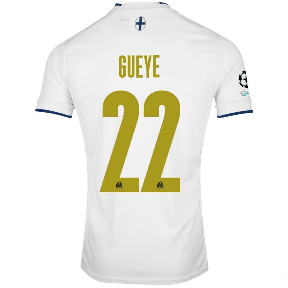 MAILLOT OLYMPIQUE DE MARSEILLE GUEYE DOMICILE CHAMPIONS LEAGUE 2022-2023