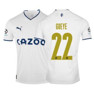 MAILLOT OLYMPIQUE DE MARSEILLE GUEYE DOMICILE CHAMPIONS LEAGUE 2022-2023