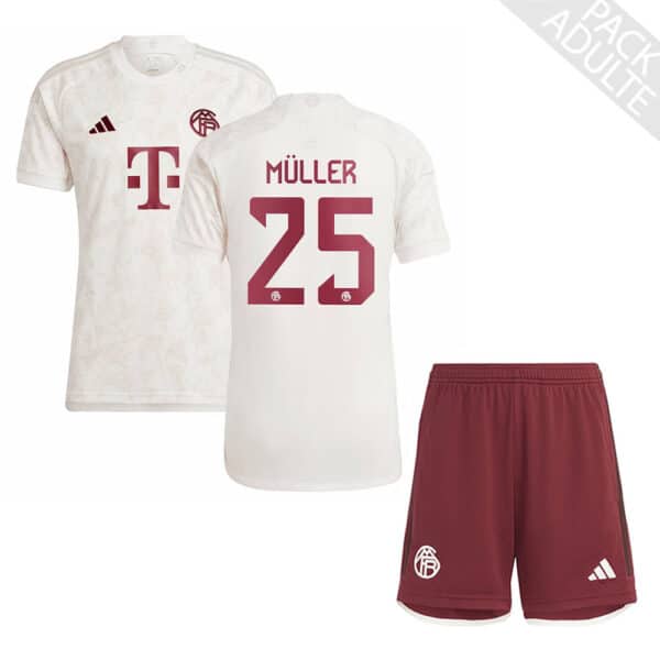 PACK BAYERN MUNICH THIRD MULLER ADULTE 2023-2024