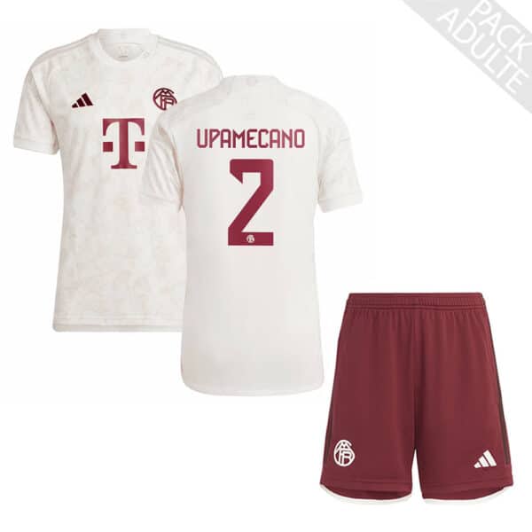 PACK BAYERN MUNICH THIRD UPAMECANO ADULTE 2023-2024