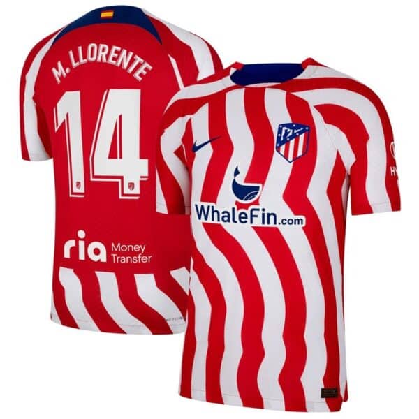 MAILLOT ATLETICO MADRID DOMICILE MARCOS LLORENTE VERSION VAPOR MATCH 2023-2024