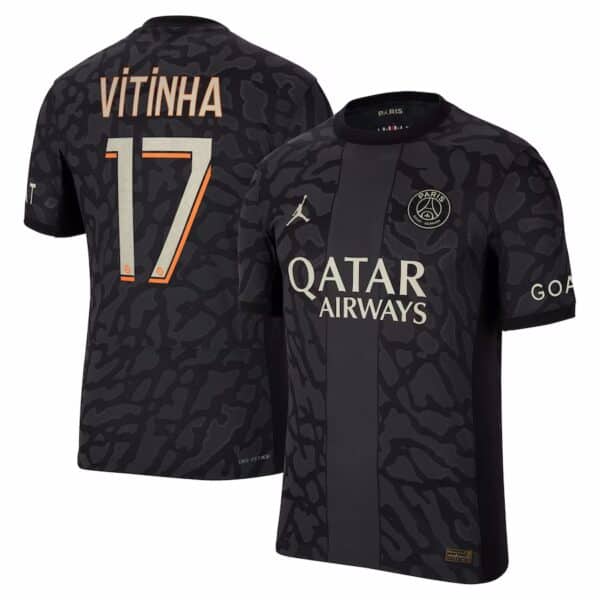 MAILLOT PSG THIRD VITINHA VERSION VAPOR MATCH 2023-2024