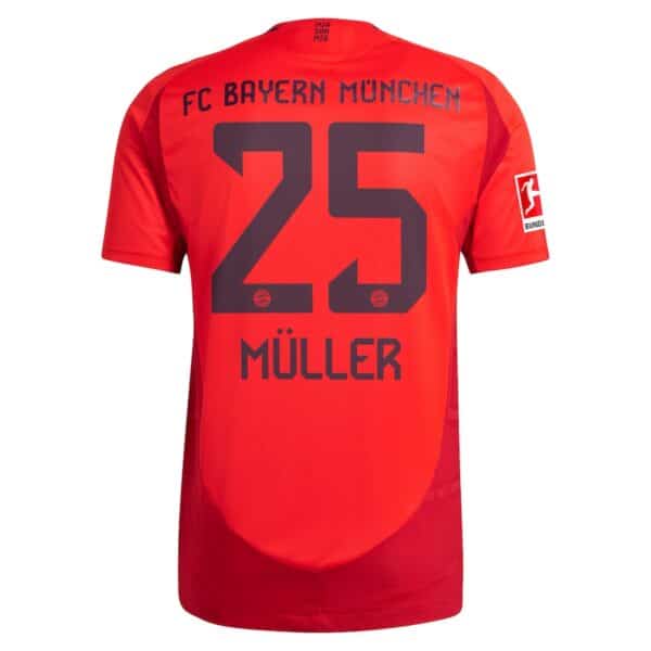 MAILLOT BAYERN MUNICH DOMICILE MULLER VERSION AUTHENTIC SAISON 2024-2025