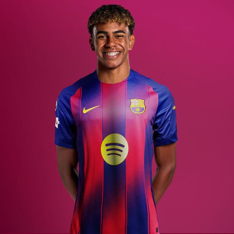 MAILLOT FC BARCELONE DOMICILE LAMINE YAMAL 2025-2026 MAILLOT FC BARCELONE DOMICILE LAMINE YAMAL 2025-2026