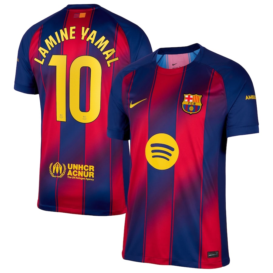 MAILLOT FC BARCELONE DOMICILE LAMINE YAMAL 2025-2026 MAILLOT FC BARCELONE DOMICILE LAMINE YAMAL 2025-2026